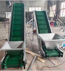Cinta transportadora de uso industrial de carga y descarga de grano a granel verde - Product Image 1