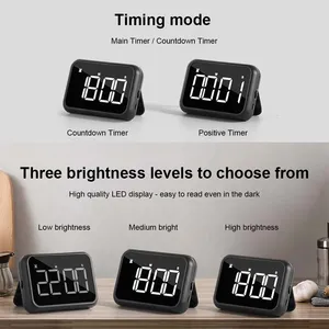 Grande <span class=keywords><strong>Display</strong></span> a LED ricaricabile <span class=keywords><strong>Timer</strong></span> elettronico promemoria sveglia da cucina cottura <span class=keywords><strong>Timer</strong></span> conto alla rovescia