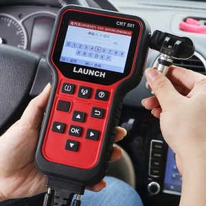 CRT 501 CRT501 PK TSGUN Detector de presión de neumáticos Herramientas de diagnóstico de aprendizaje de programación 433 + 315MHZ 2 en 1 RF-Sensor OBD completo
