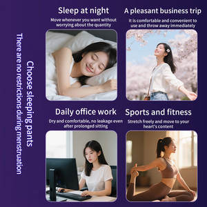 Qizhen mẫu miễn phí tùy biến qua đêm thoải mái của phụ nữ dành cho người lớn tã & kinh nguyệt quần cotton wingless dùng một lần - Product Image 3