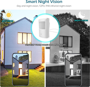 HD 6MP <strong>PIR</strong> <strong>IP</strong> PoE Security Mini 3.7mm Lens Indoor IR Night Vision CCTV <strong>Camera</strong> P2P Human Body Detection Alarm Built-in Microphone - Product Image 2