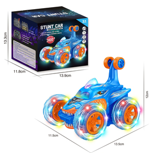 Samtoy 360 dönen 2.4GHz RC kontrol araba oyuncak Off Road oyuncak araba RC araba dublö<span class=keywords><strong>r</strong></span> tekerlek ışıkları ile