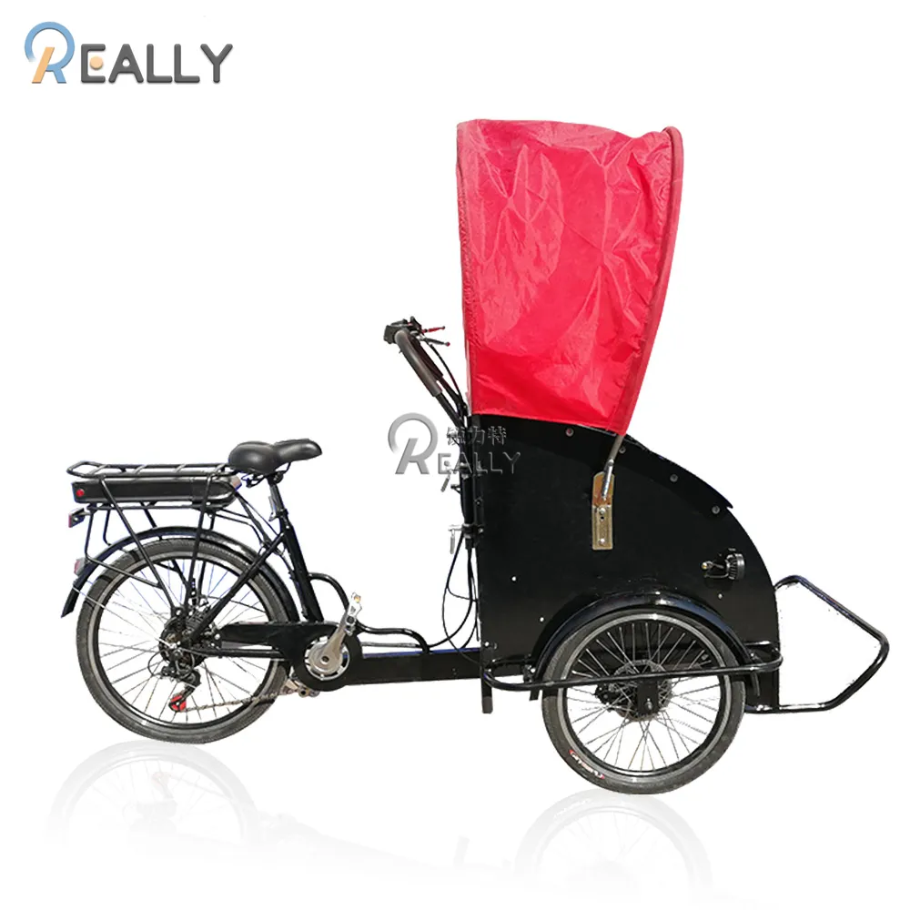 Tricycle électrique motorisé à pédales, véhicule à trois roues, modèle