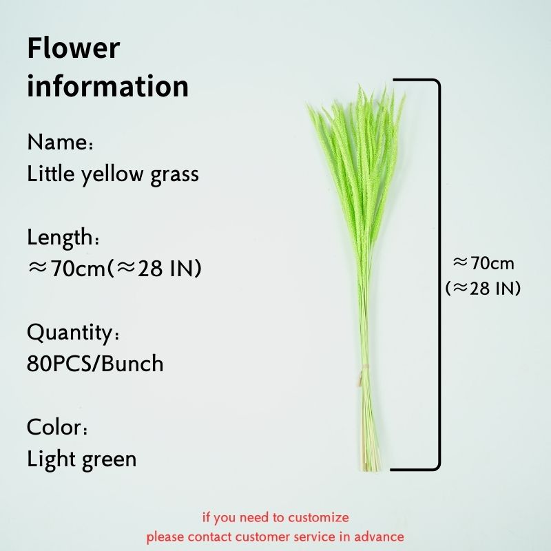Light green (Qty: 80PCS/bale) with a total length of 28 inches