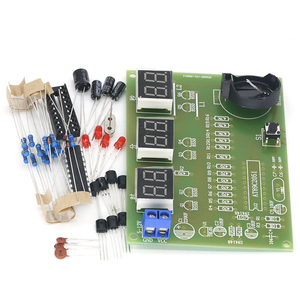 DIY <strong>Kits</strong> AT89C2051 Electronic Clock Digital Tube LED Display Suite Electronic Module Parts and Components DC 9V - 12V - Product Image 3