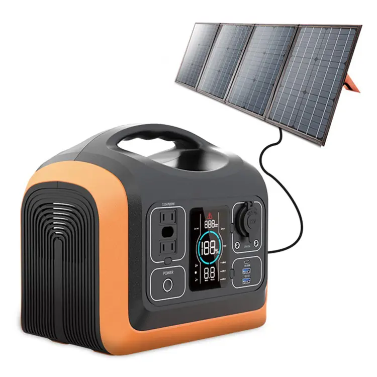 Портативный солнечный генератор SOUOP с солнечными панелями 100 Ват