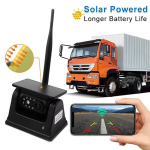 Cámara de visión trasera de coche inalámbrica con energía solar Wifi móvil más nueva con batería incorporada de imán con aplicación