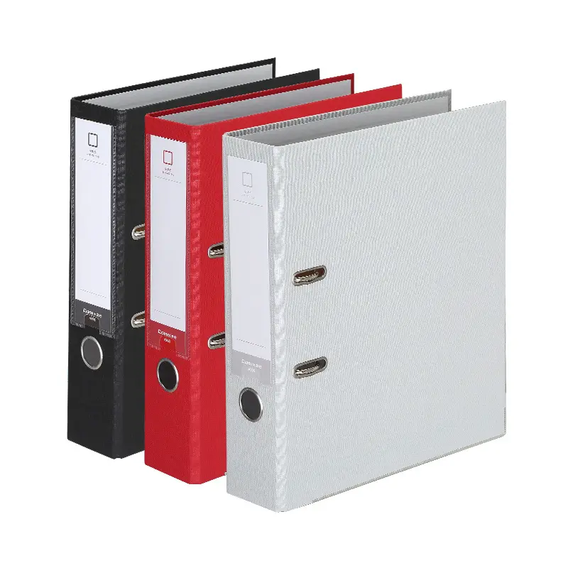 Suprimentos de escritório personalizado alavanca arquivo pasta do arco atacado pp/papel 2 furos clipe de metal dobras a4/tamanho de carta pasta