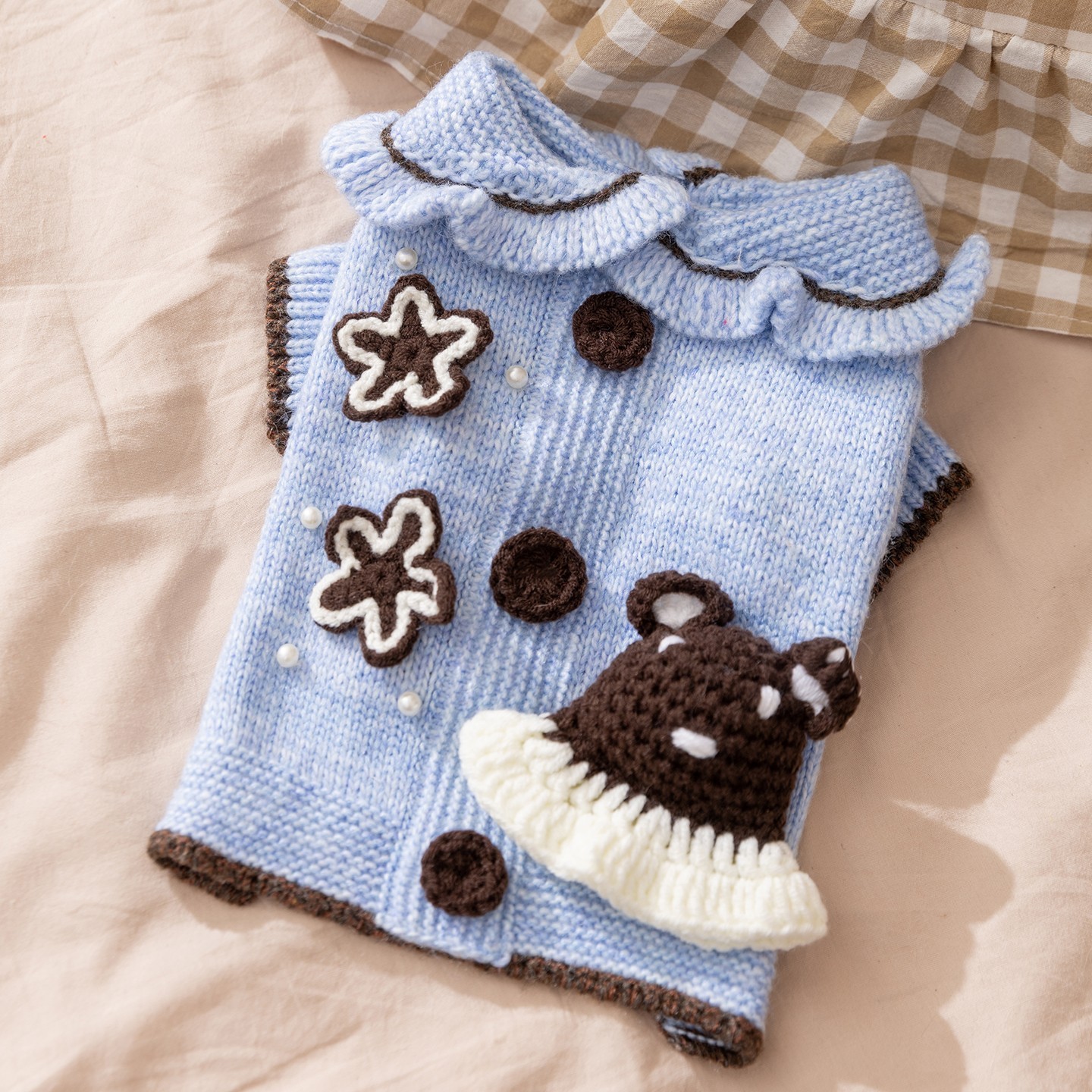 Blue lapel bear-25 years new style