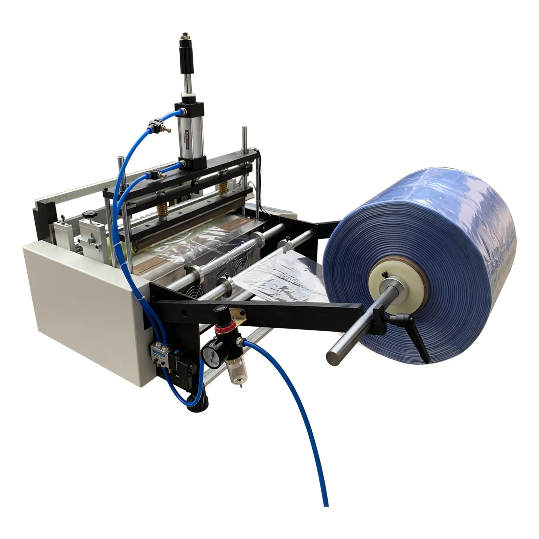 Máquina automática de fabricación de bolsas de plástico, máquina HD-400ZD de sellado térmico y corte en frío, cortador electrostático de bolsas opp