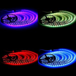 ESann 16.4FT 5M 60 נוריות/מטר 12V 5050 <span class=keywords><strong>RGB</strong></span> צבע שינוי גמיש <span class=keywords><strong>Led</strong></span> רצועת אורות לחדר שינה, טלוויזיה חזרה תאורה, חג המולד