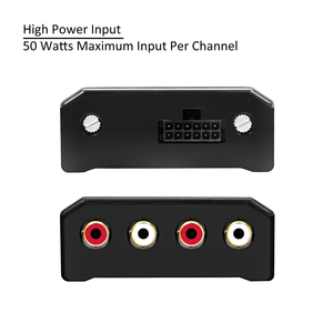 Edge LOC4-Cable de altavoz de cuatro canales a RCA, convertidor de salida de línea ajustable con encendido remoto