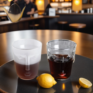 400ml顔の形つや消しコーヒーマグ耐熱ユニークなガラスティーカップアートクリエイティブガラス製品飲用カップ