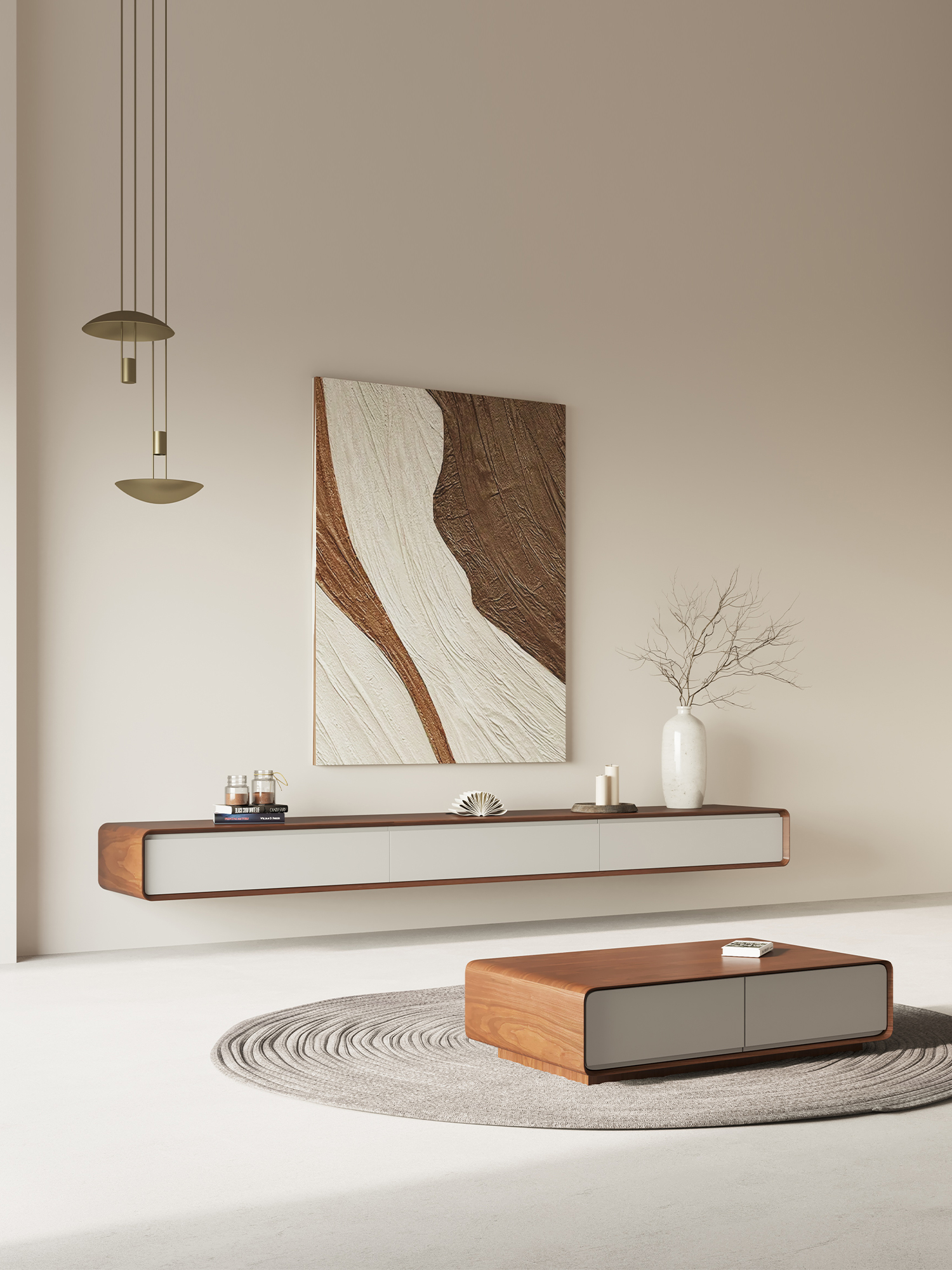 Noyer + blanc