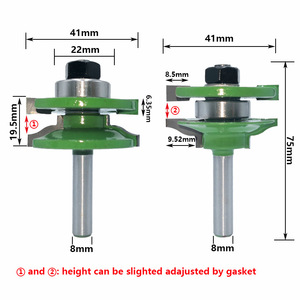 8mm Shank kapı paneli kesiciler yükseltilmiş Panel dolap yönlendirici Bit seti ağaç İşleme freze kesicisi - Product Image 3