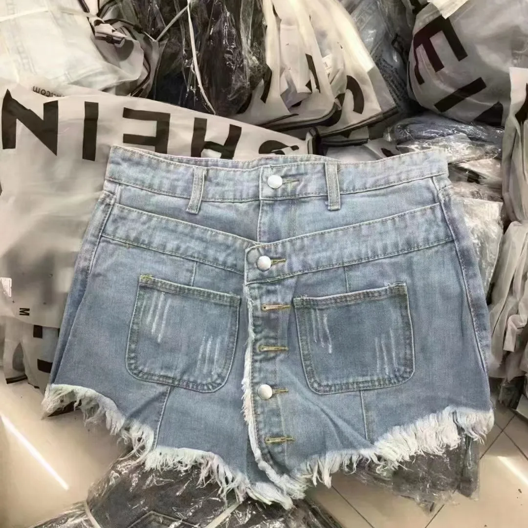 Vendita calda di Amazon vendita diretta in fabbrica a buon mercato prezzo più basso pantaloncini di jeans all'ingrosso vestiti di seconda mano vestiti balle vestiti usati