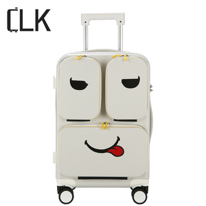 定制拉杆箱硬壳的内容，带3个前开口和静音轮 - Product Image 1