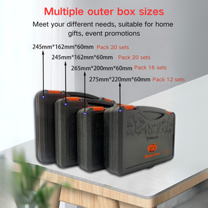 組み合わせブロー成形カスタマイズ可能なOEMバッグ家庭用マニュアル木工ツールボックスセットメトリックインチカーボンスチールハンドパワー - Product Image 2