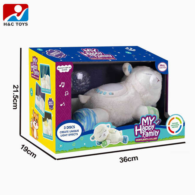 Electric Projection Lights Musical Sleeping Sheep Toy Baby Soothing Soft Plush Toys Stuffed Animal