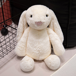 Cream Beige Bunny <strong>Plush</strong> Toy <strong>Extra</strong> Long Floppy Ears Super Soft Rabbit Stuffed Animal Cuddly Security Toy for Kids Gift - Product Image 4