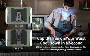 Đáng tin cậy K50 sạc fan hâm mộ: 5 tốc độ, 10000mAh, ngọn đuốc, lý tưởng cho hikers & xây dựng các trang web - Product Image 6