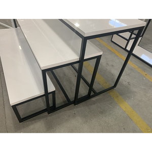 High-end Retail Cloth Shop <strong>Counter</strong> <strong>Table</strong> Design Wood Clothing Retail <strong>Display</strong> <strong>Table</strong> - Product Image 5