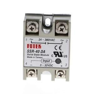 SSR-40DA 40A 3-32V DC-AC твердотельный релейный модуль
