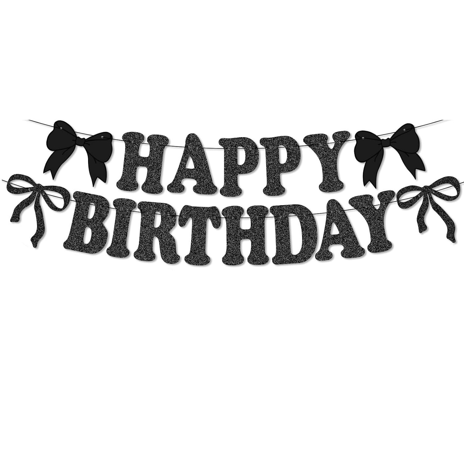 2 cordes de lettres d'anniversaire pour tirer le drapeau
