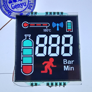 Display LCD personalizzato 7 segmenti display vablack pannelli con retroilluminazione bianca