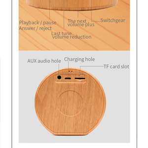 Altoparlante Bluetooth per smartphone casa ed esterno con Design in legno con microfono altoparlante Bluetooth classico ad alto Volume - Product Image 3