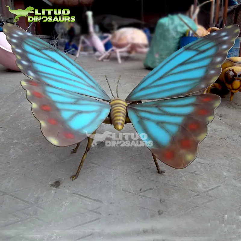 Modelo de mariposa Artificial de gran tamaño, parque temático