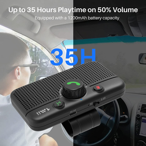 1Mii popüler araç kiti BT Handsfree ses kontrolü çoklu araç hoparlör BT V5.0 eller serbest kablosuz BT araba Smartphone kiti - Product Image 6