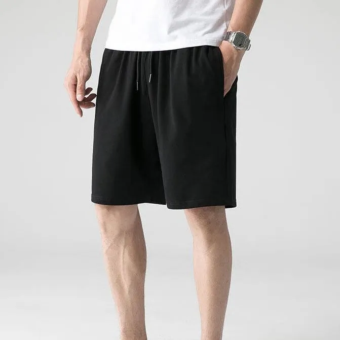 Pantaloncini sportivi in cotone di grandi dimensioni dritti Casual da uomo larghi di moda estiva all'ingrosso 2023