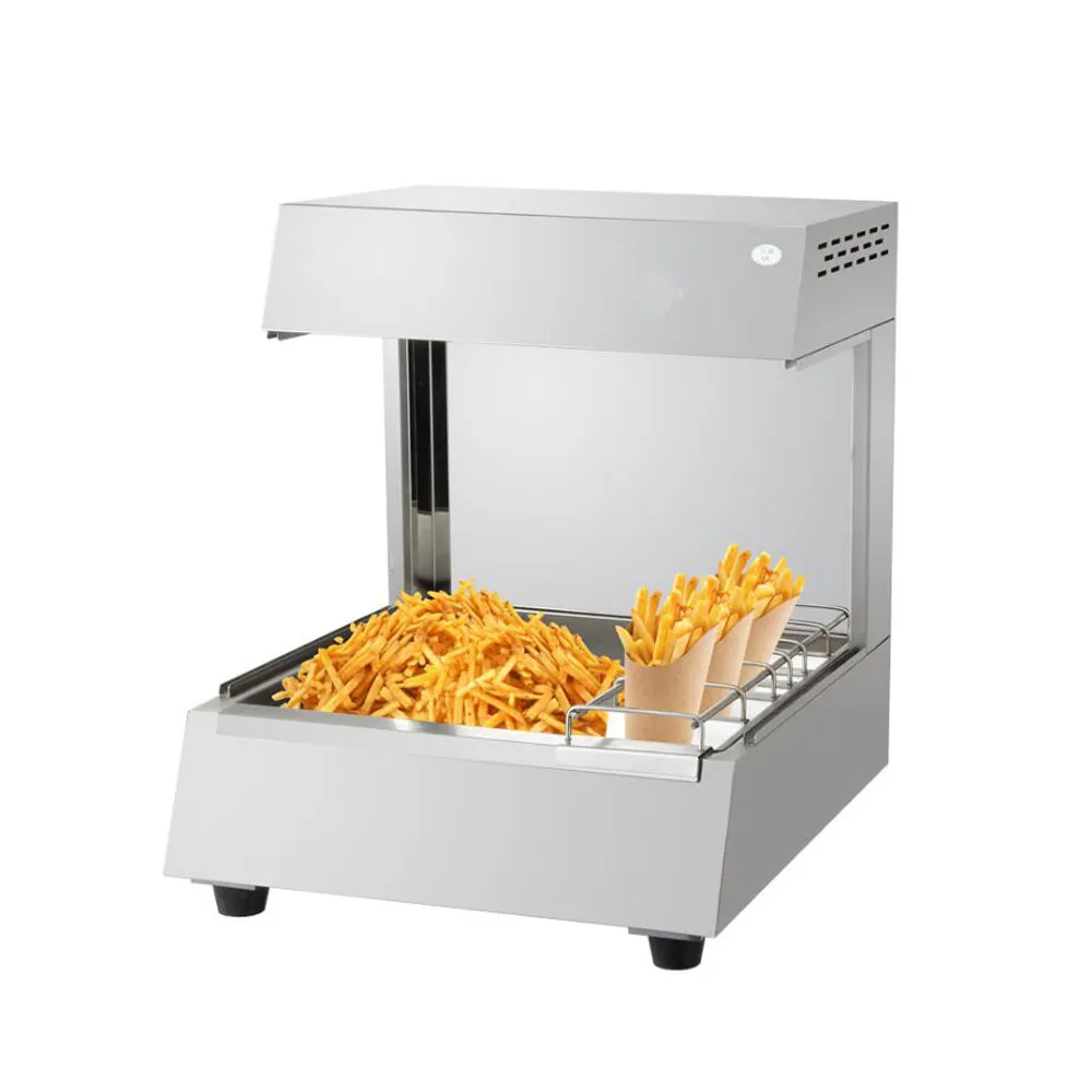 Patatine Fritte Scaldino Fast Food Attrezzature Patatine Fritte Display Più Caldi