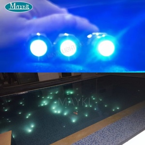80 Вт RGB Twinkle DMX Водонепроницаемый светодиодный волоконно-оптический звездный свет для бассейна с черным ПВХ волоконно-оптическим освещением для бассейна - Product Image 6