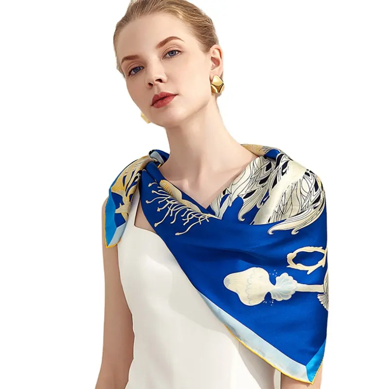 Lenço de seda, lenço de seda de alta qualidade atacado da china lenço de designer de seda para mulheres estilos lenço de seda comprar