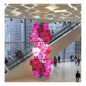Pubblicità interna curva creativa schermo circolare P2 P3 P2.5 P4 Full Color Smd modulo Display Led flessibile curvo morbido 240*120mm - Product Image 1