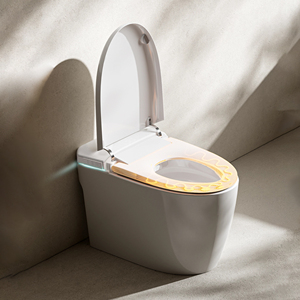 <strong>Basic</strong> Smart Floor-standing Toilet Seat with <strong>Sensor</strong> Heating Remote Control Automatic Flushing &amp; Nightlight Illumination - Product Image 4