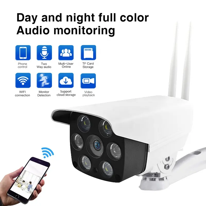 1080p 2mp cctv della pallottola yoosee outdoor wireless wifi impermeabile telecamera ip con visione notturna di ir