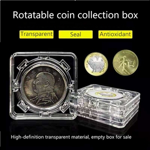 Rotatable <strong>Coin</strong> Collection <strong>Box</strong>, <strong>Coin</strong> Ancient <strong>Coin</strong> protection <strong>Box</strong>, Commemorative <strong>Coin</strong> Round <strong>Box</strong> - Product Image 6