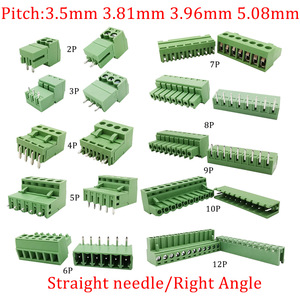 15EDG 3,5mm KF2EDG 3,5mm PCB bloque de terminales de tornillo conector ángulo recto/aguja recta enchufe Pin Header Socket 2-12 Pin - Product Image 3
