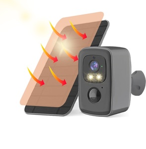 4G WiFi pannello solare alimentato a casa sistema di telecamere di sicurezza Mini sensore di movimento di visione notturna Memory Card Mini telecamera di sicurezza solare - Product Image 1
