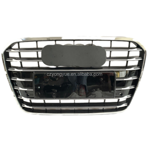S6 Front Grill Replacement C7 Car Grills Gloss Black Chrome A6 Front Grille for Audi A6 C7 2012 2013 2014 2015