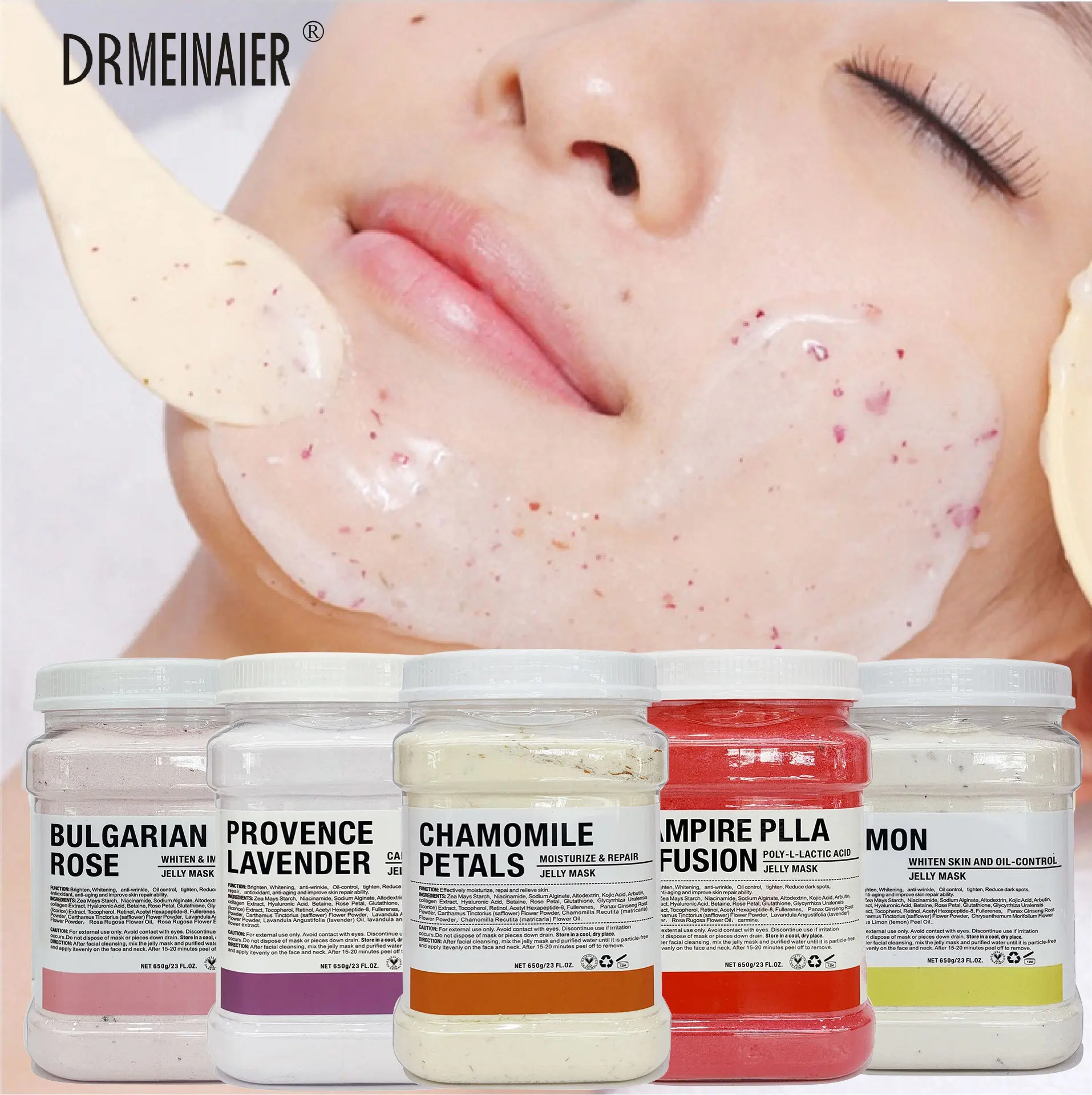 Melhor Spa Peel Off Mint Ácido Hialurônico Nutritivo Hydrojelly Hydro Peptide Máscara Facial Face Care Powder Jelly Mask