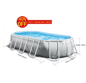 Intex điện 26796 thép trên mặt đất đặt 5.03 m x 2.74 m x 1.22 m chất lượng cao ngoài trời gia đình chơi gấp hồ bơi - Product Image 1