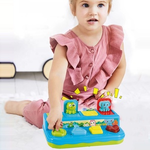 Interactive Pop up Animals Toy Bouncing <strong>Box</strong> Baby Fine Motor Skills Training Montessori Early Development Toy with Lights &amp; Music - Product Image 3