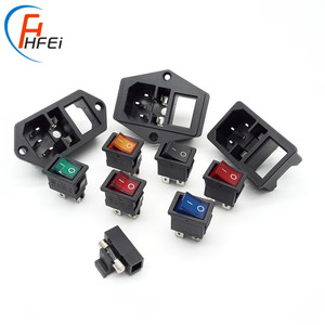 <strong>IEC</strong> C14 Ac Power <strong>Connector</strong> Socket With Fuse and Switch for Industrial Machine Male Adapter <strong>Connector</strong> - Product Image 2