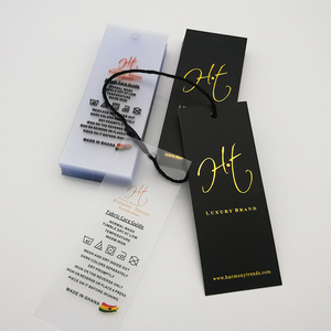 Etiquetas de Pvc, precio de papel, marca, etiqueta colgante personalizada para ropa con cuerda - Product Image 5