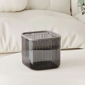 Ev aksesuarları şeffaf basit çok şartname Modern plastik kaplı çöp tenekesi için masa üstü - Product Image 4