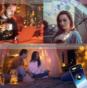 แอปควบคุม BT เพลงนำแถบ SMD 5050 30 Led/meter 5เมตรชุดควบคุมเสียงสมาร์ทนำแถบ RGB 16ล้านเปลี่ยนสี - Product Image 5